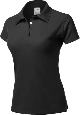 A2Y Women's Basic Casual Essentials 4-Button Junior-Fit PK Cotton Pique Polo Shirt