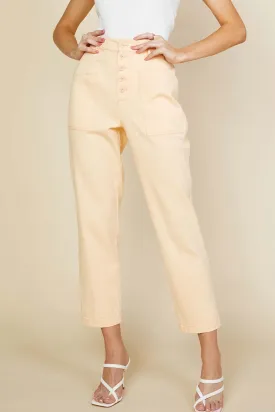 Apricot Utility Denim Pants
