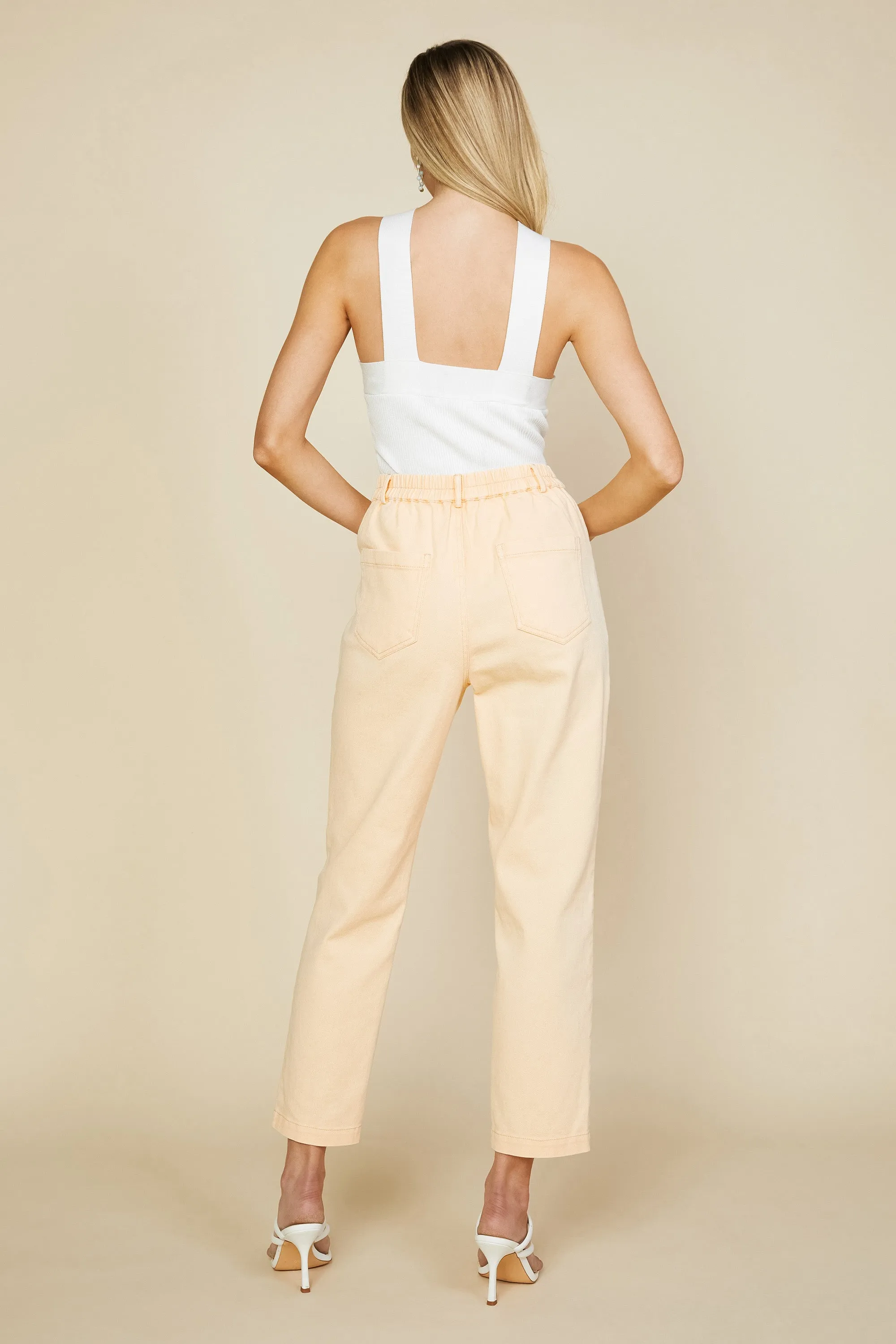 Apricot Utility Denim Pants