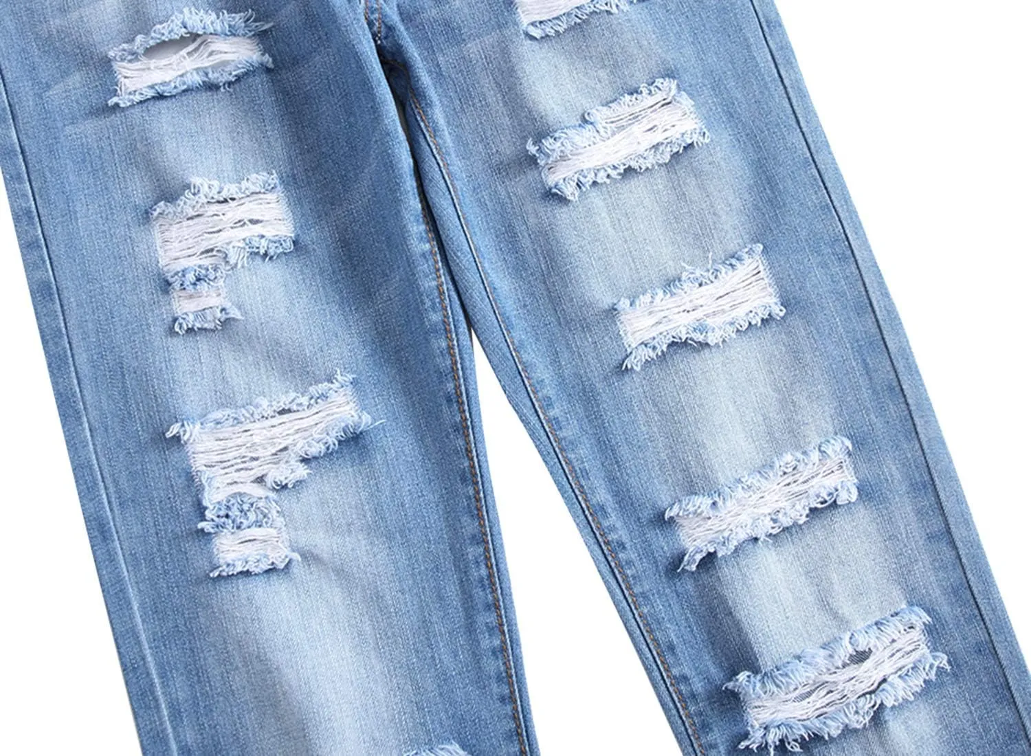 Baylvn Men's Ripped Distressed Destroyed Straight Slim Fit Jeans Skinny Casual Fashion Denim Pants