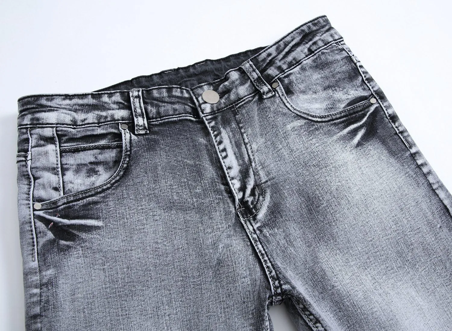 Baylvn Men's Ripped Distressed Destroyed Straight Slim Fit Jeans Skinny Casual Fashion Denim Pants