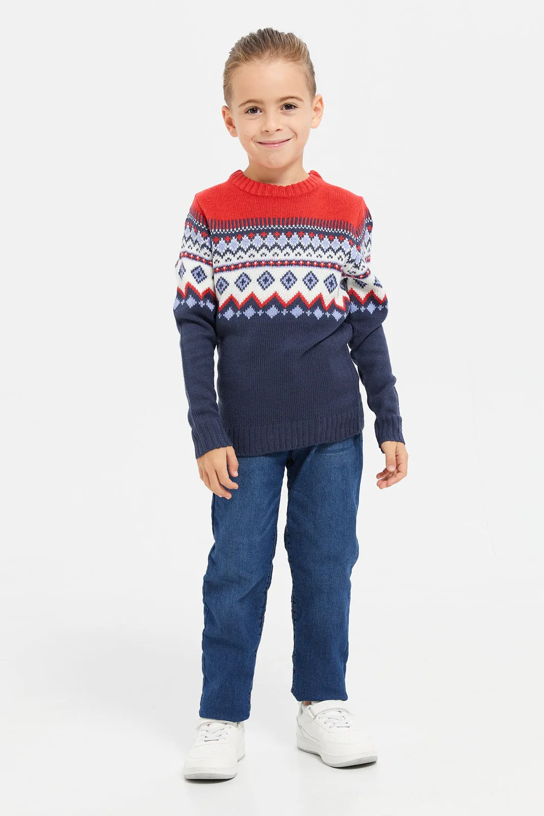 Boys Blue Straight Jeans