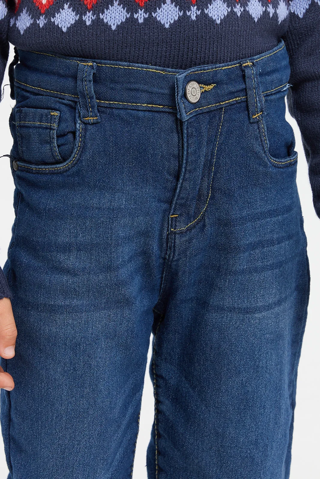 Boys Blue Straight Jeans