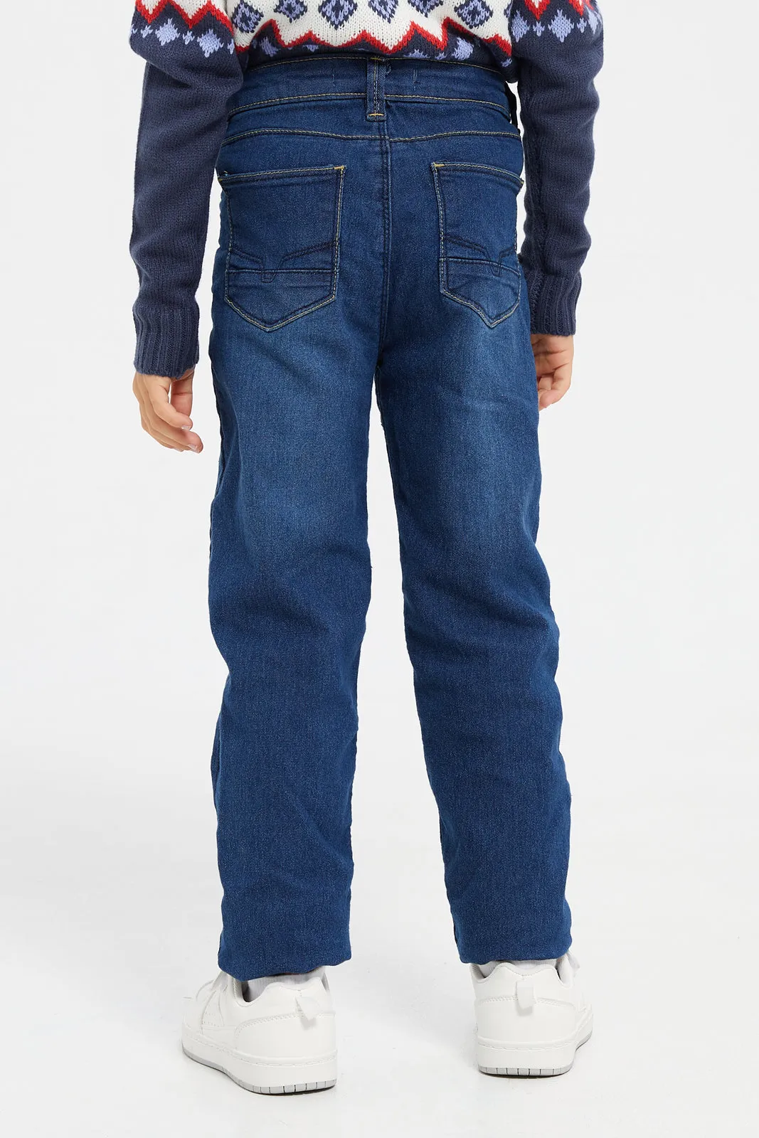 Boys Blue Straight Jeans