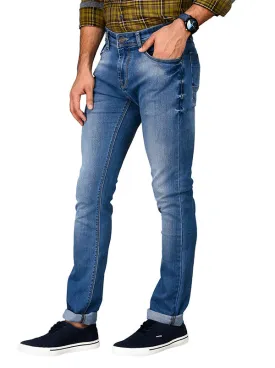 Bright Blue Straight Fit Jeans | JadeBlue