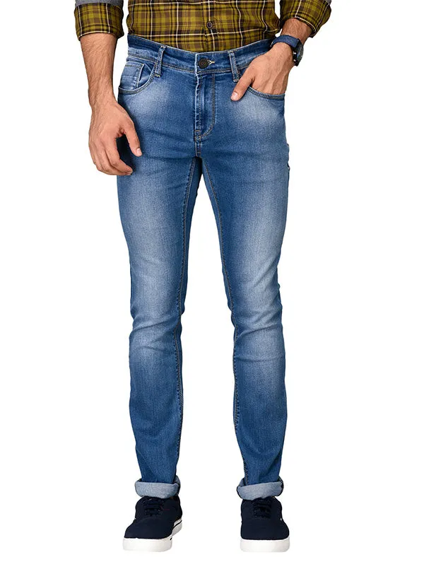 Bright Blue Straight Fit Jeans | JadeBlue