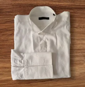 Calvin Klein Men's White Formal Cotton Shirt UK L 40