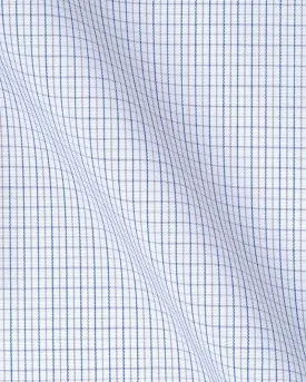 Canclini Milano Blue & Brown Check Shirt 6409.w171.0003.fan