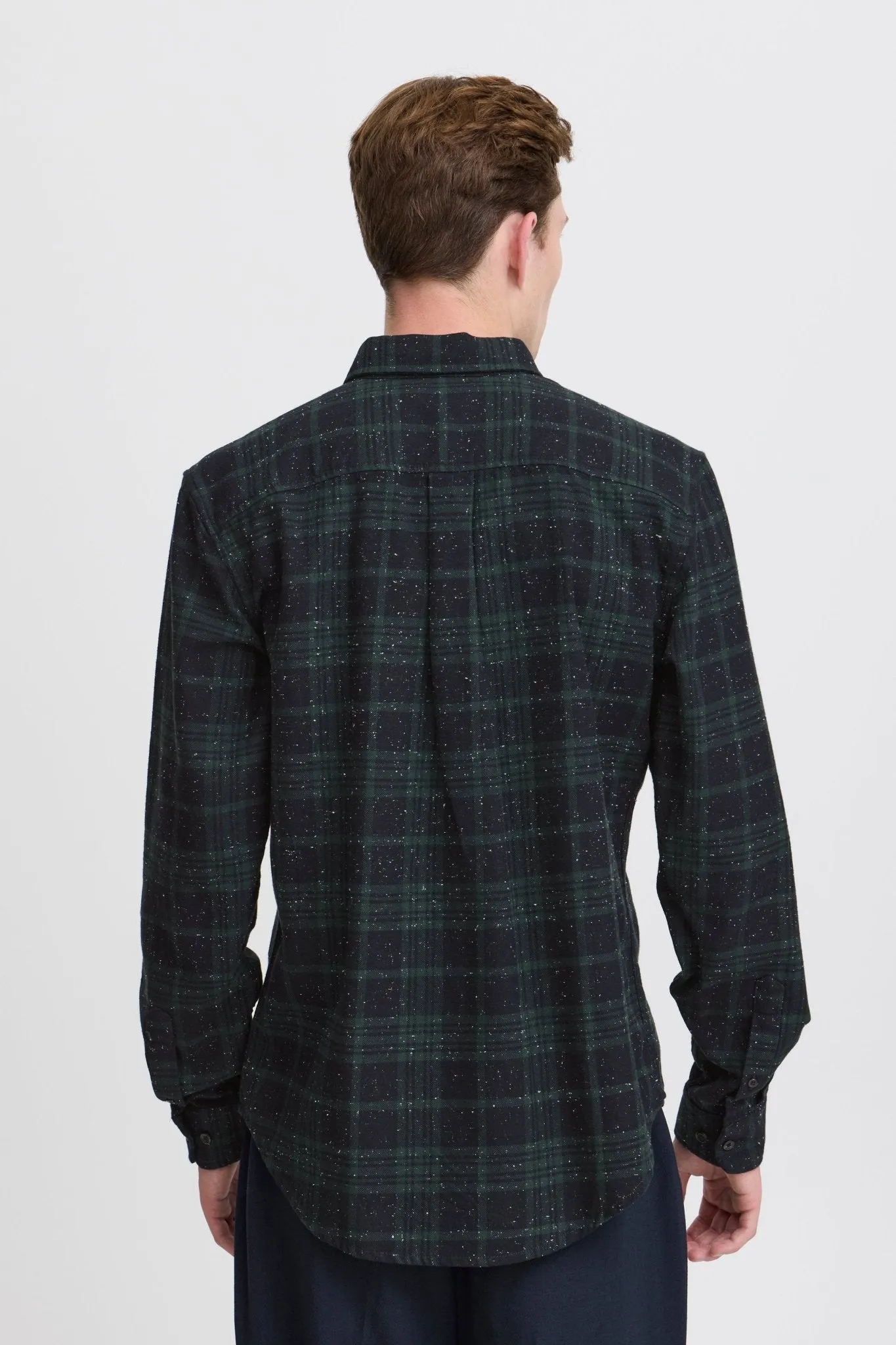 CASUAL FRIDAY - CFANTON LS Checked Nep Yarn Shirt - 20505291