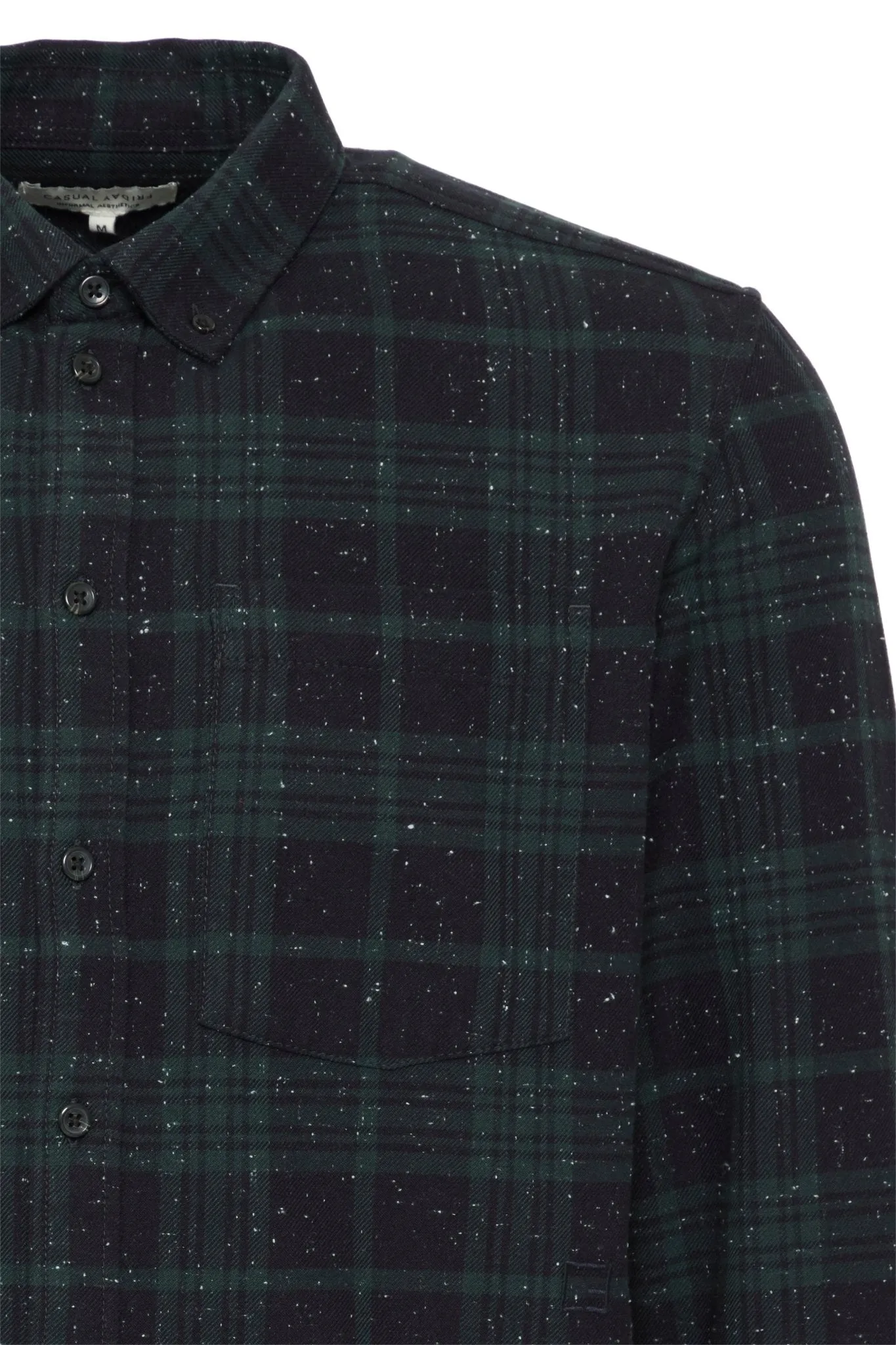 CASUAL FRIDAY - CFANTON LS Checked Nep Yarn Shirt - 20505291