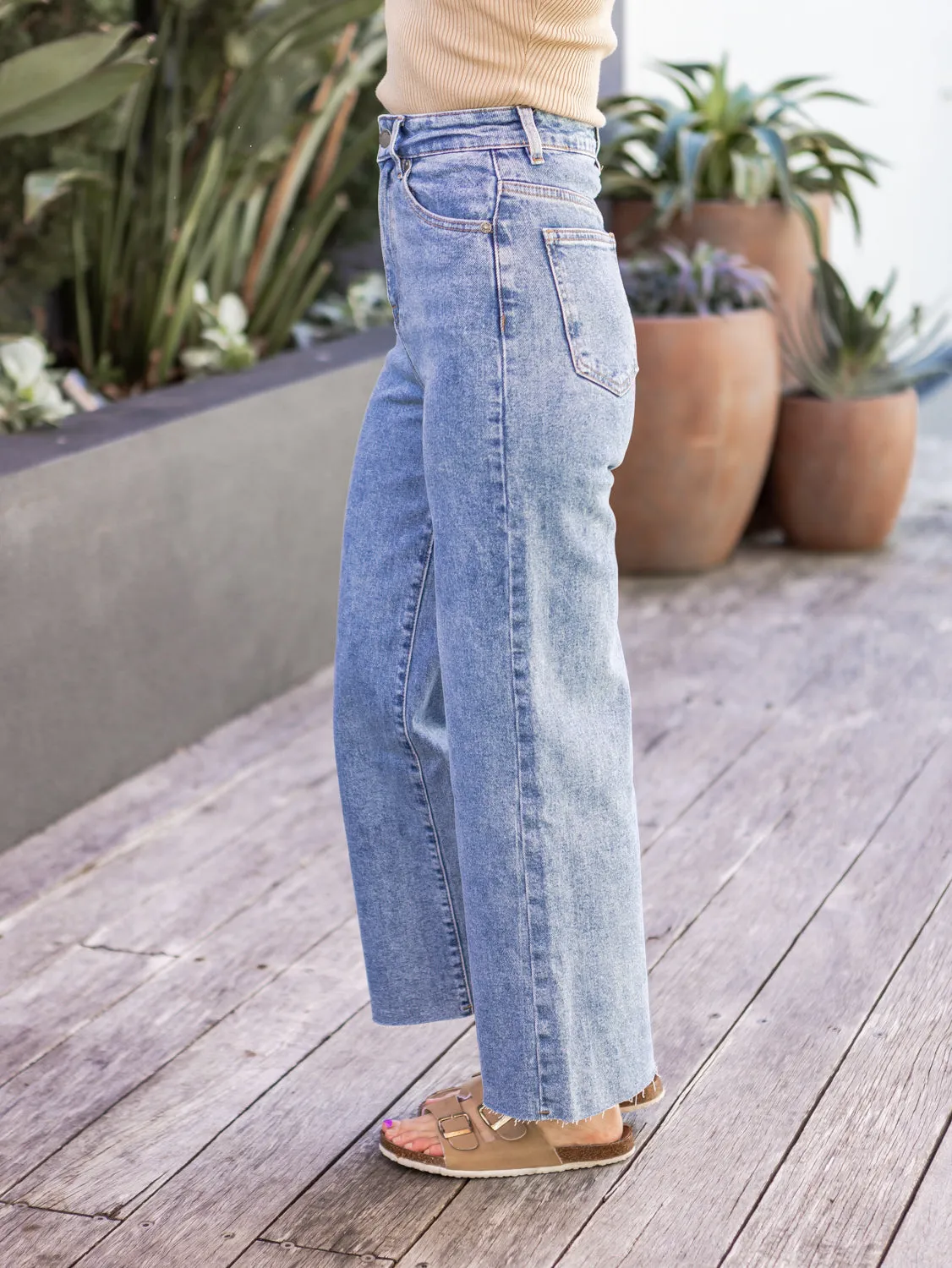 Charlie High Rise Wide Leg - Heritage Denim