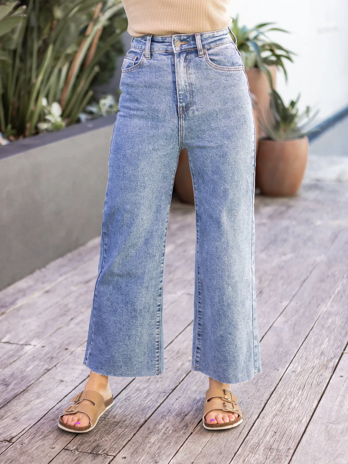 Charlie High Rise Wide Leg - Heritage Denim