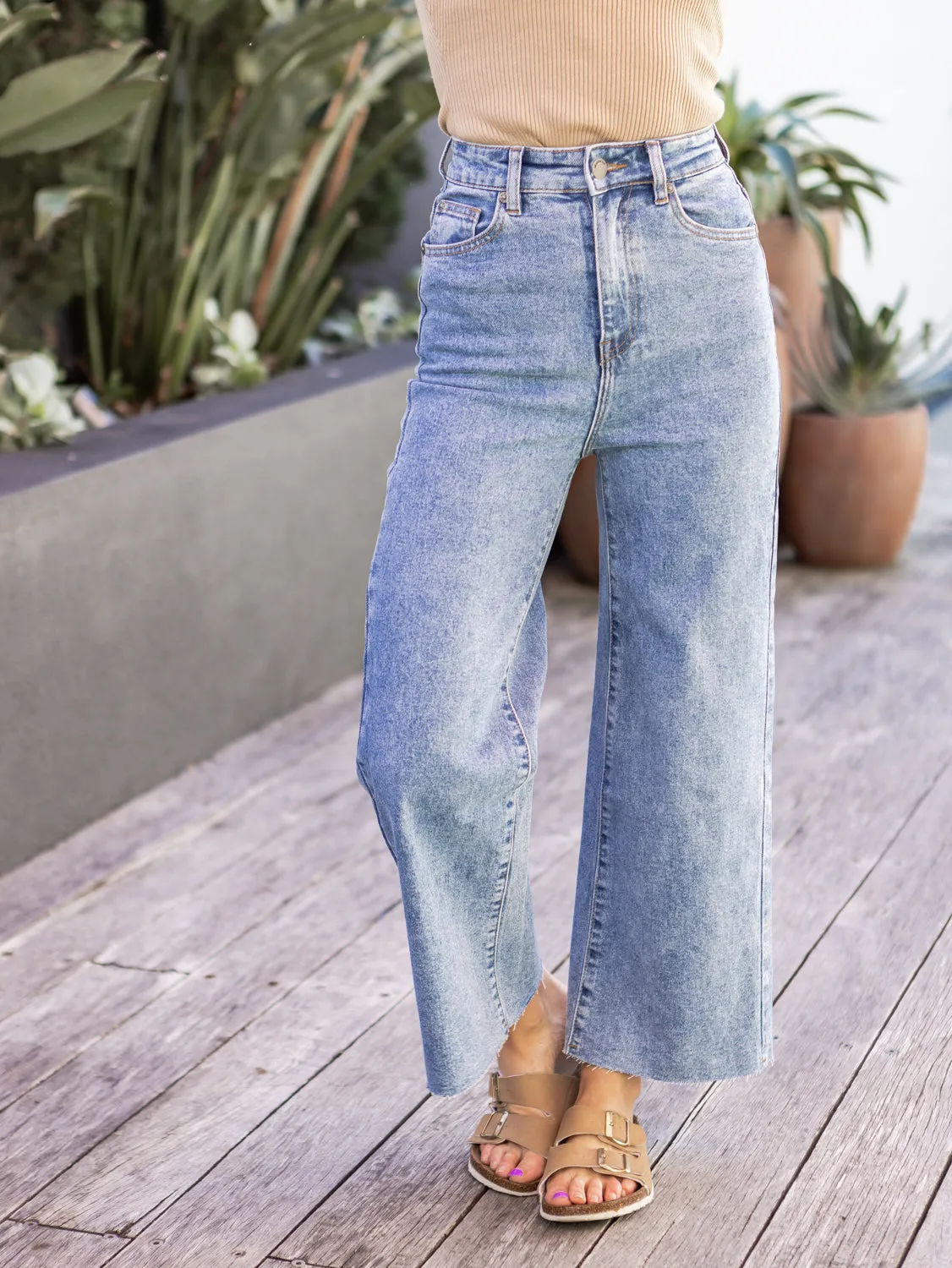 Charlie High Rise Wide Leg - Heritage Denim