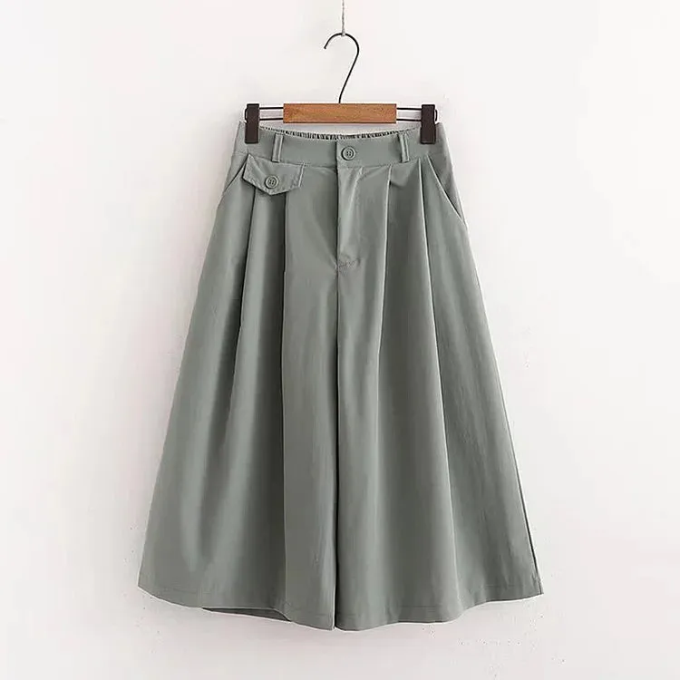 Chic Round Neck Print T-Shirt Casual Wide Leg Pants Two Piece Set