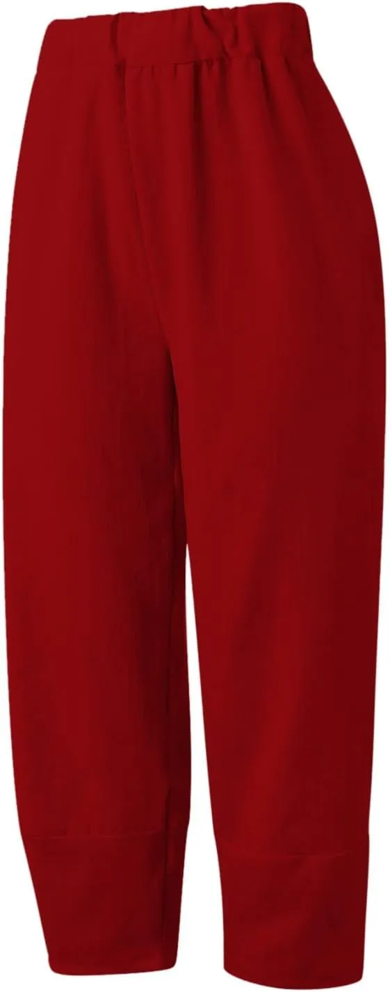 Cotton Linen Pants for Women Summer 2025 Casual Capri Pants with Pockets Cropped High Waisted Loose Fit Trousers
