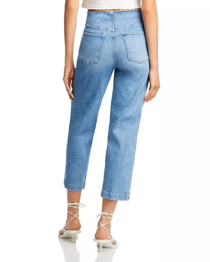 Crosbie Cropped Wide Leg Jeans Zephyr