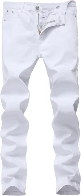 FREDD MARSHALL Men's Skinny Slim Fit Stretch Straight Leg Fashion Jeans Pants