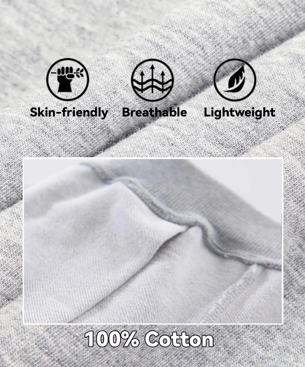 GFQLONG Toddler Boys 2 Pack Cotton Active Jogger Sweatpants,Kids Casual Athletic Solid Pocket Pull On Pants