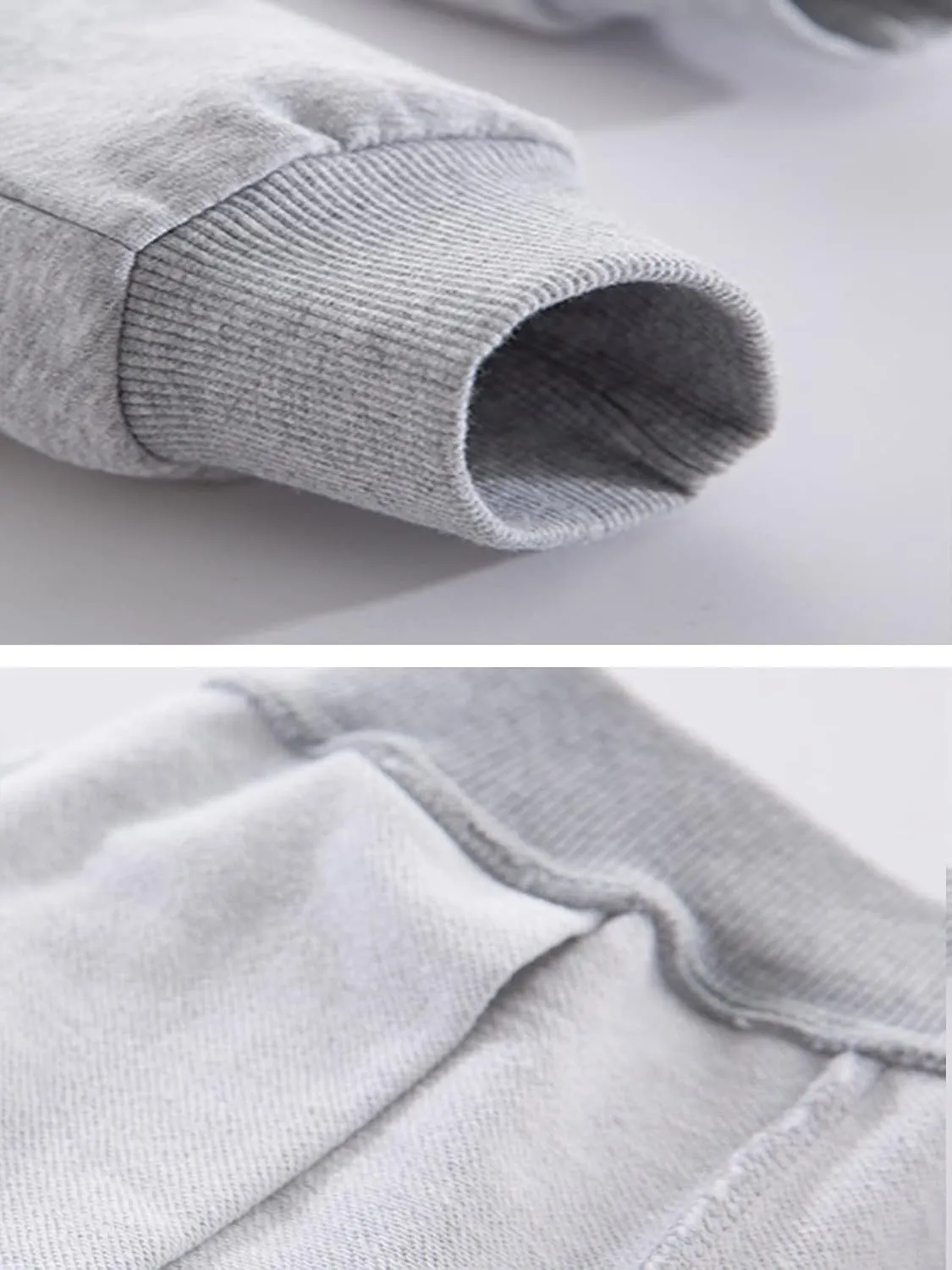 GFQLONG Toddler Boys 2 Pack Cotton Active Jogger Sweatpants,Kids Casual Athletic Solid Pocket Pull On Pants