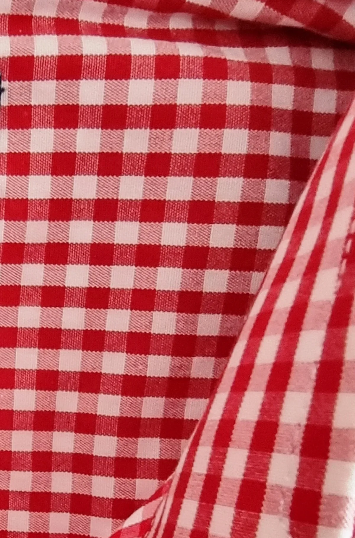 Hawes And Curtis Shirt Mens Red & White Check Formal Cotton Shirt Collar 15.5"