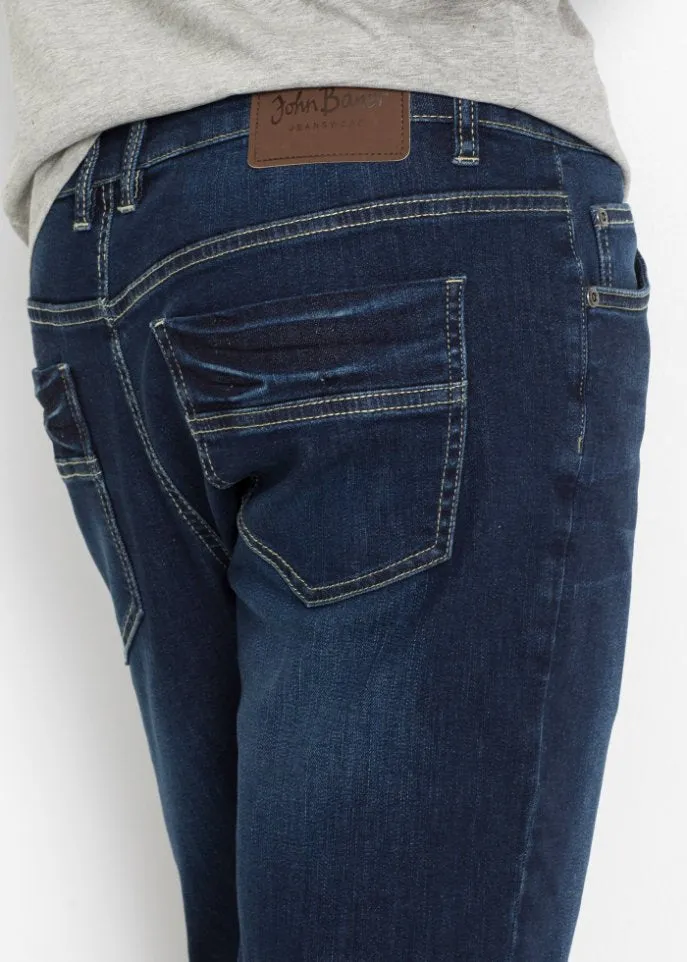 John Baner Jeanswear Regular Fit Stretch Skinny Jeans, Blue