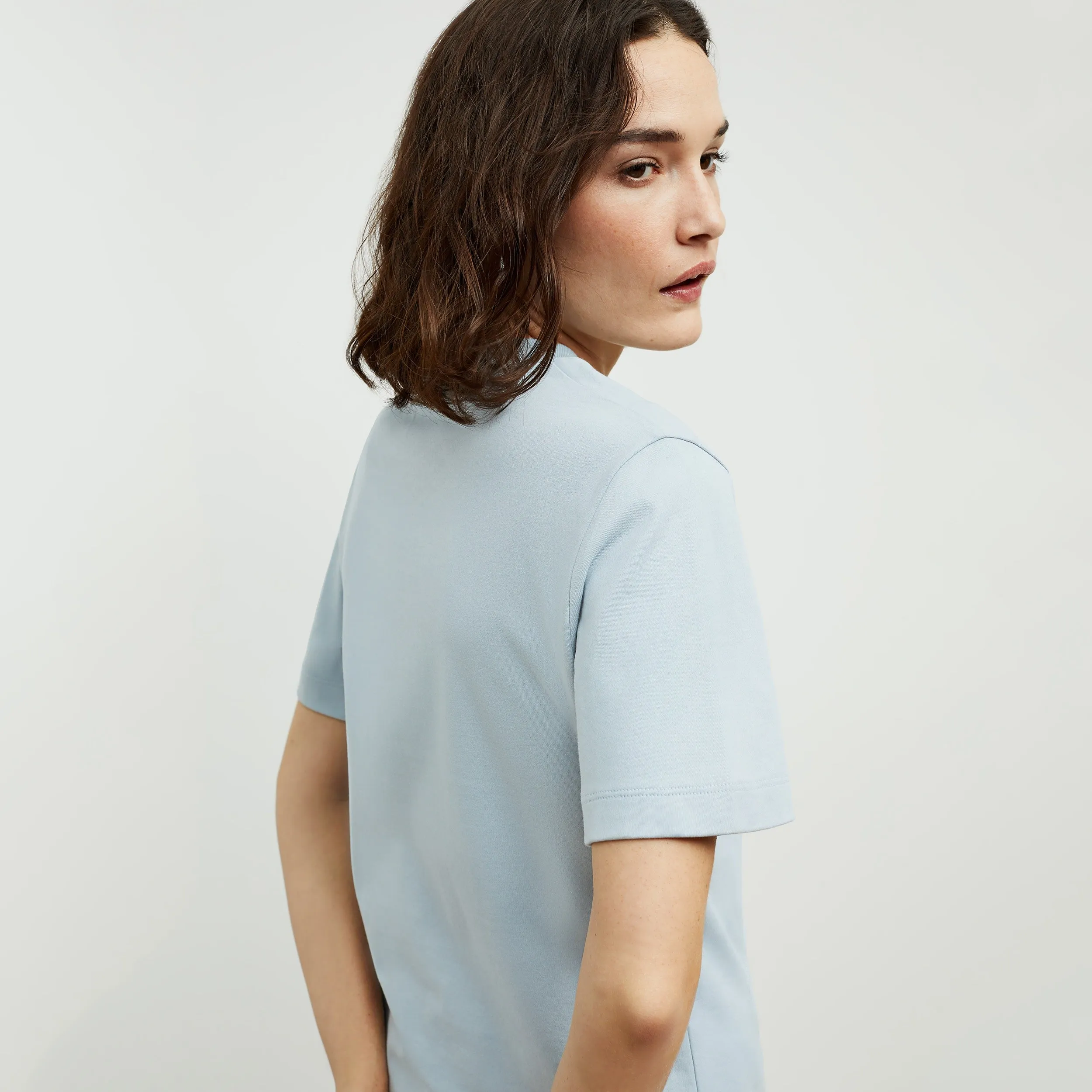 Leslie T-Shirt - Pima Cotton :: Sky Blue