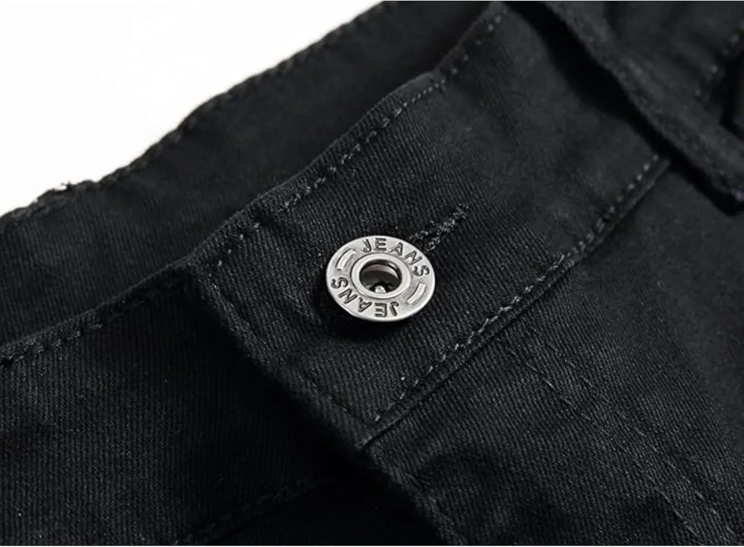 Men's Ripped Skinny Stretch Jeans Vintage Distressed Straight Leg Denim Pants Regular Fit Destroyed Jean Trousers