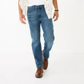 Men's Wrangler Regular Fit Comfort Jeans, Steel Blue