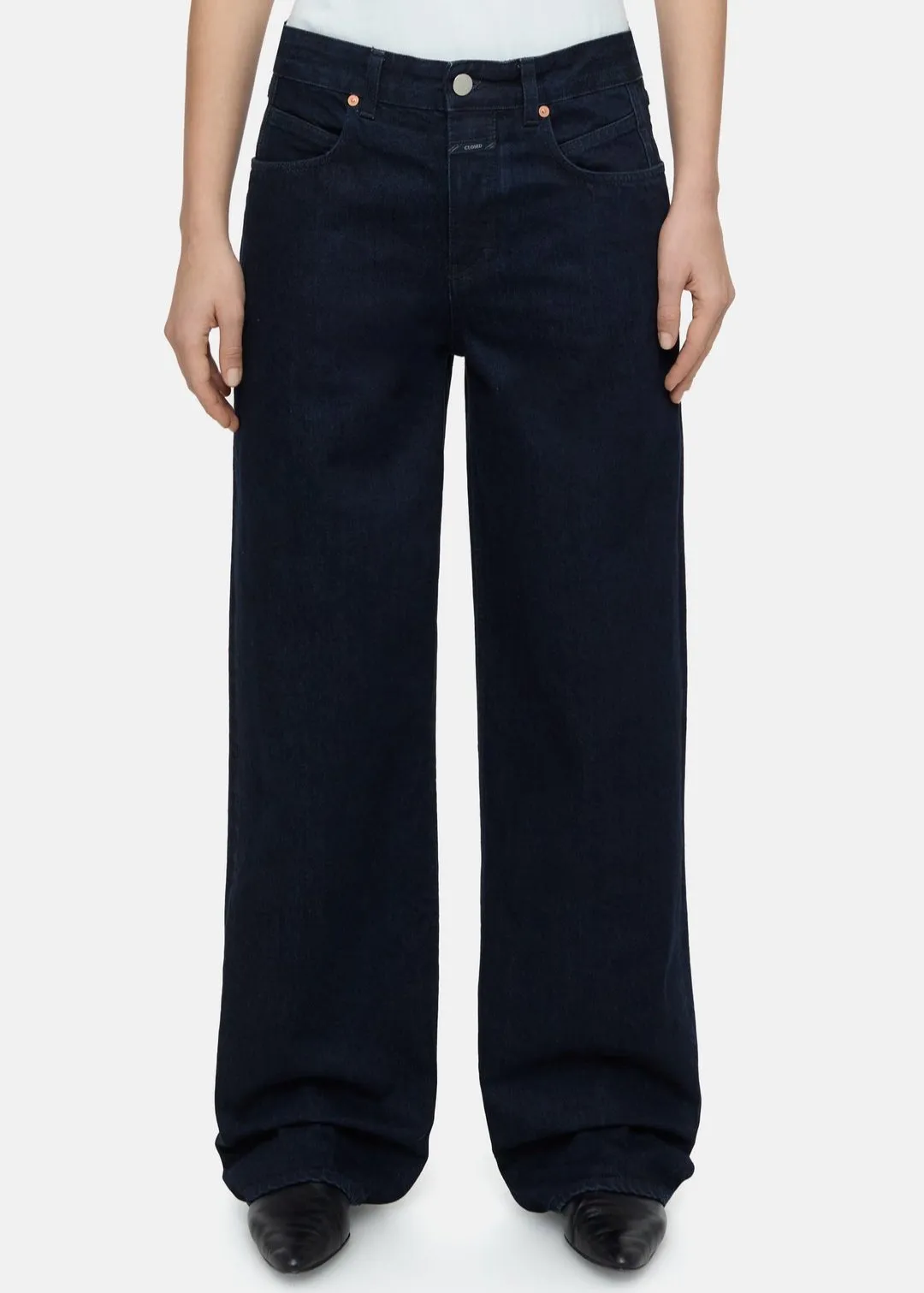 NIKKA WIDE JEANS | DARK BLUE