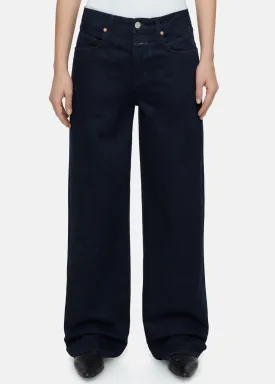 NIKKA WIDE JEANS | DARK BLUE