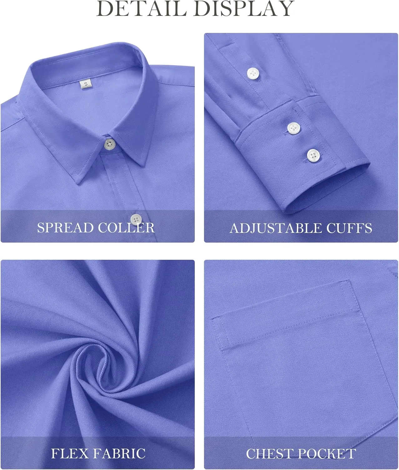 Oxford Shirts for Women Cotton Button Down Shirts Collared Fitted Work Office Blouses Business Top with Pockets