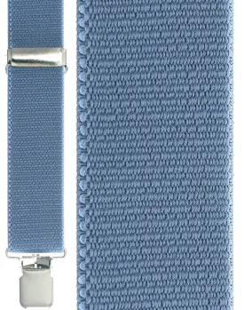 "Powder Blue Terry Casual" Suspenders