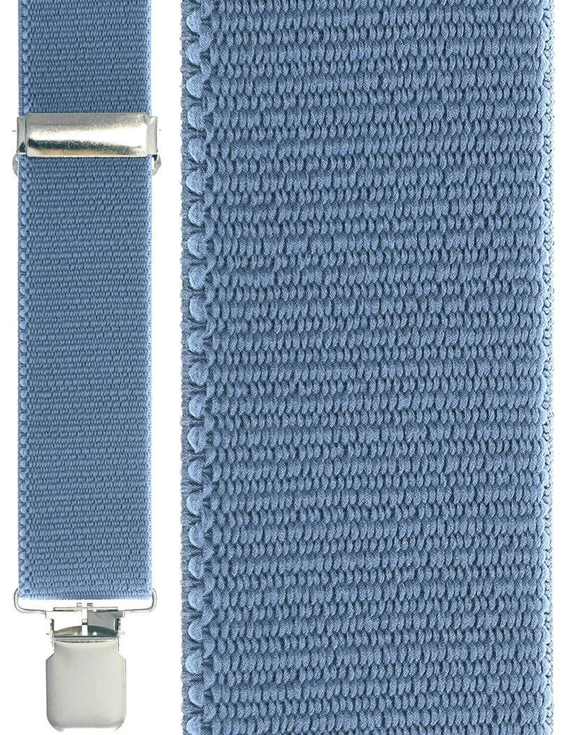 "Powder Blue Terry Casual" Suspenders