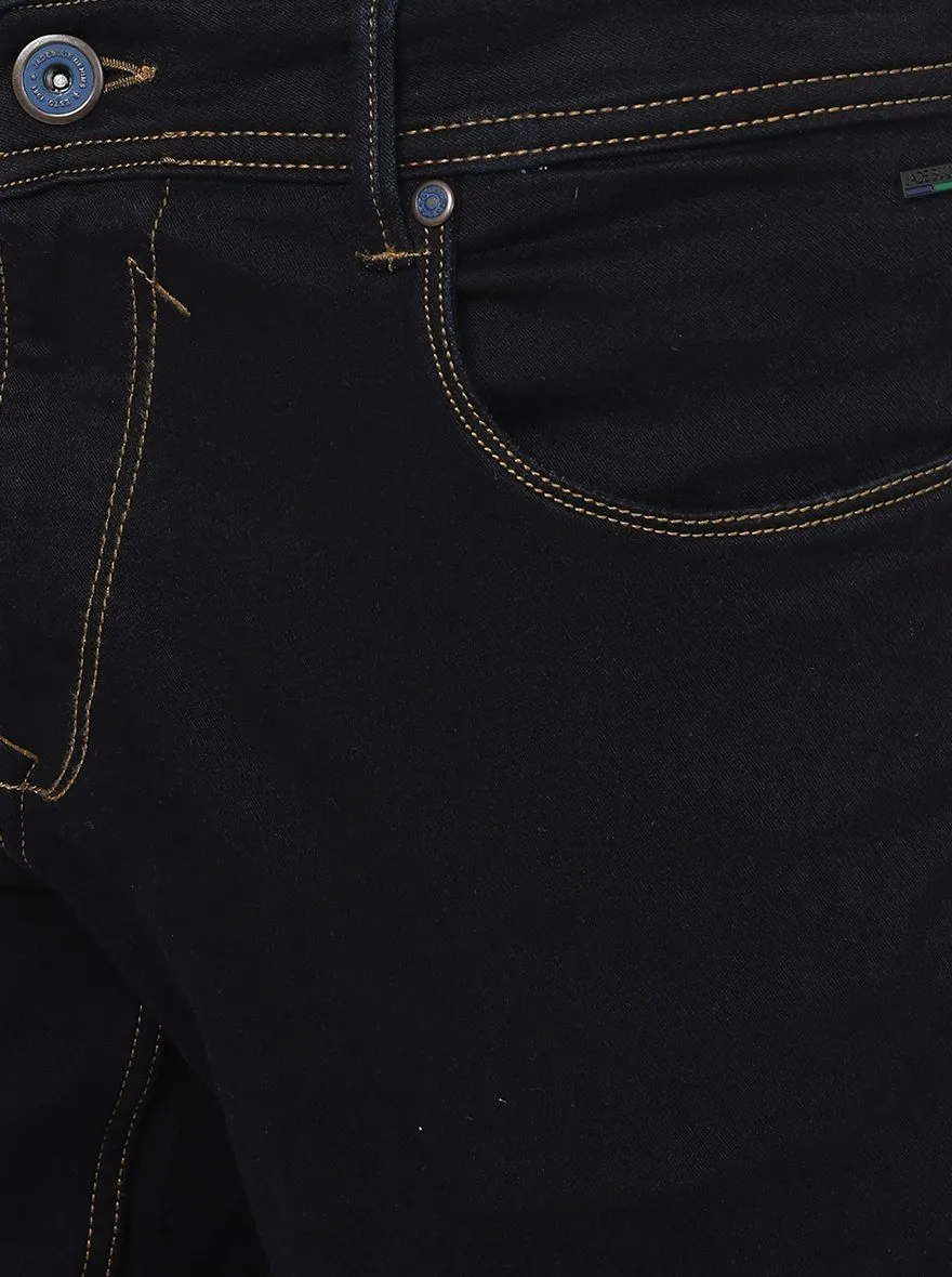 Raw Blue Striped Straight Fit Jeans | JadeBlue