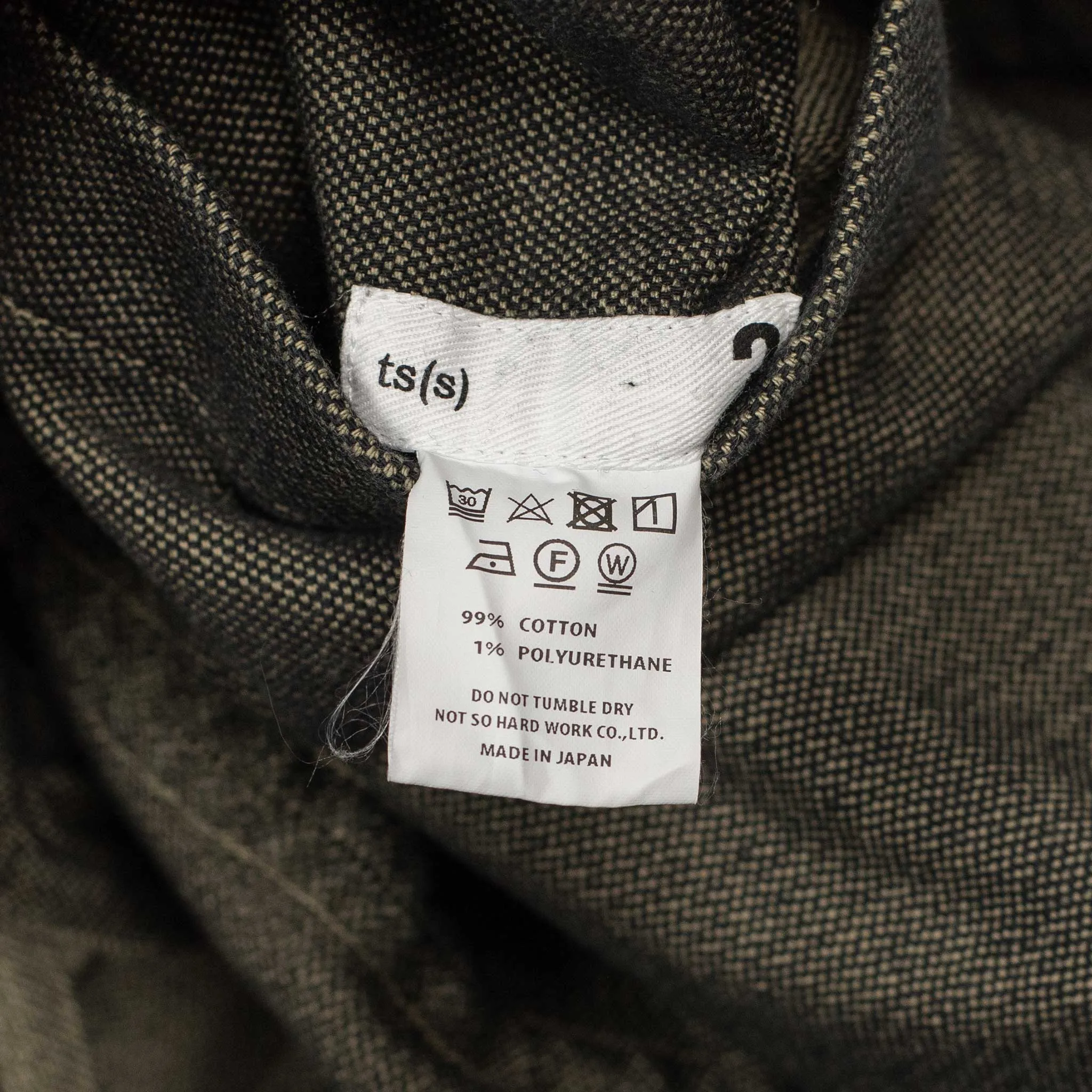 Reversible easy pants in khaki garment-dyed heavy cotton