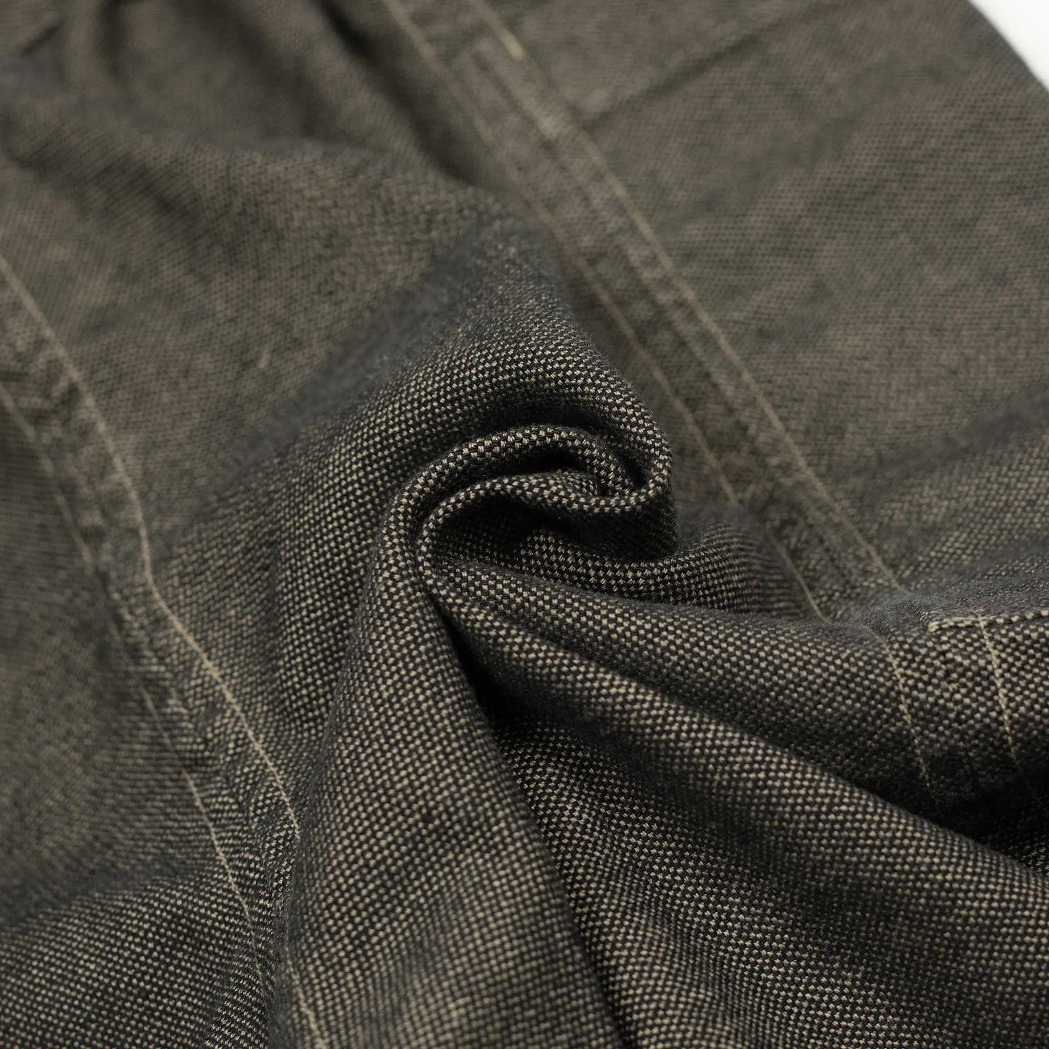 Reversible easy pants in khaki garment-dyed heavy cotton