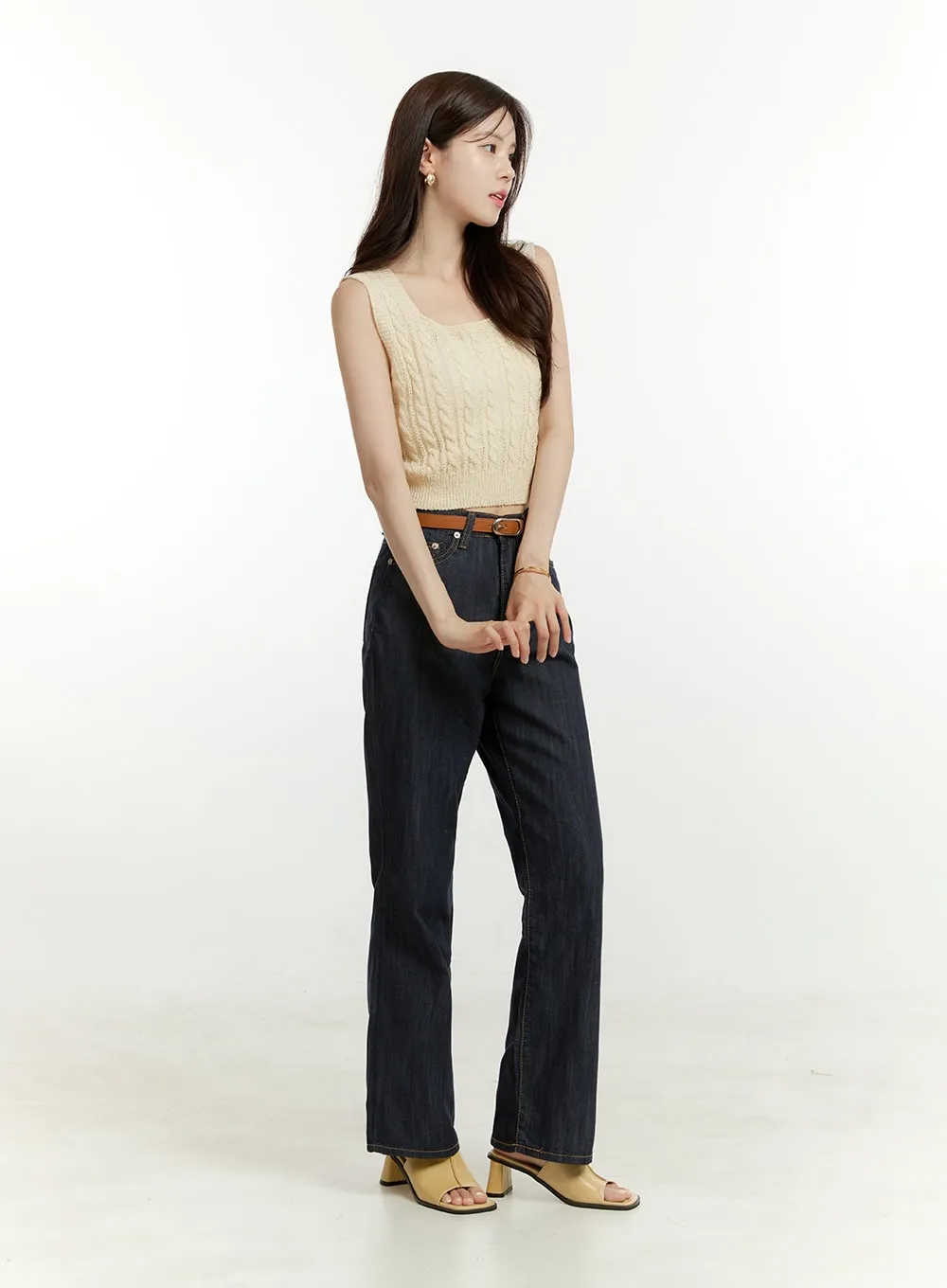 Straight Blue Jeans OU428