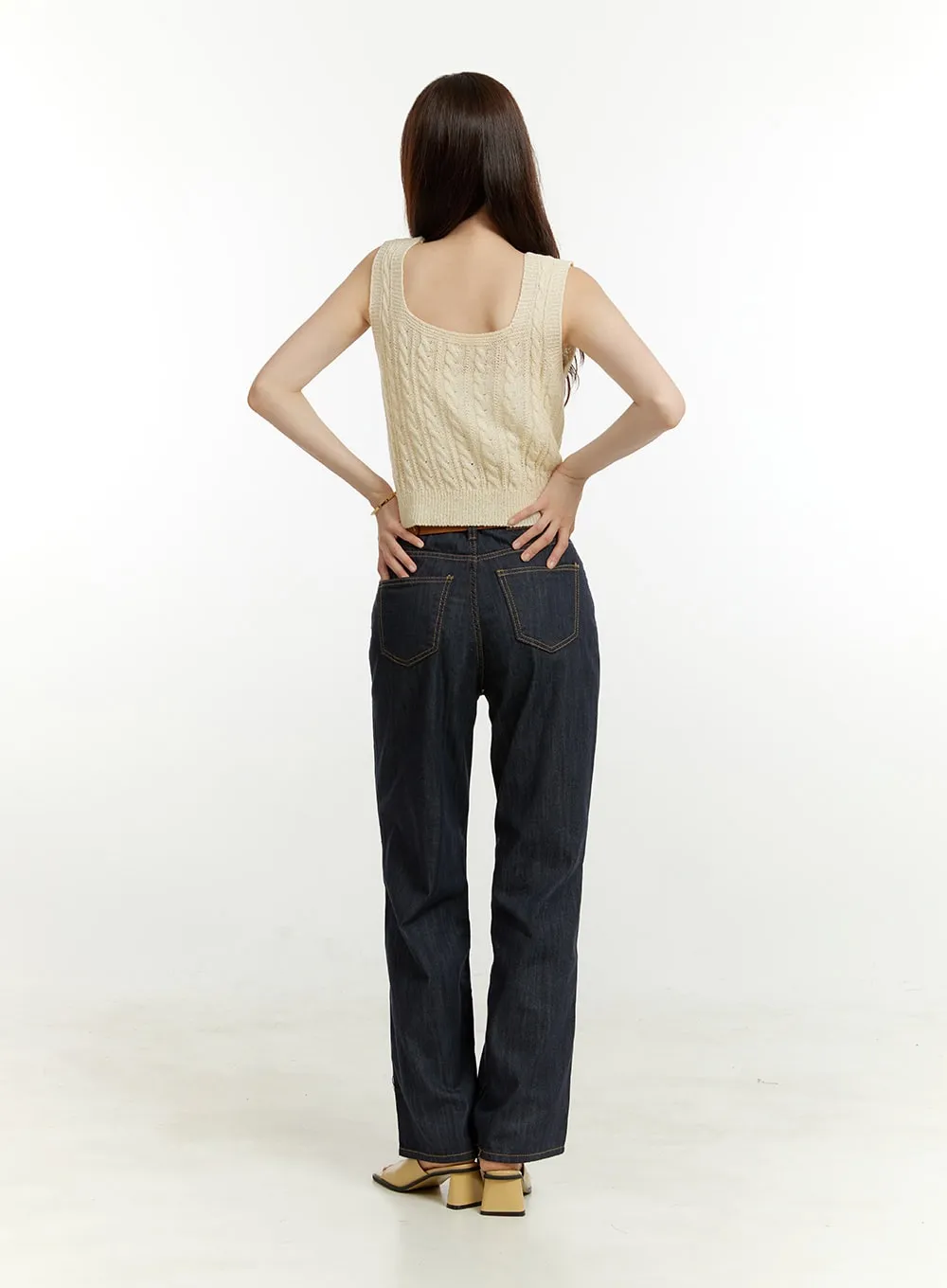 Straight Blue Jeans OU428