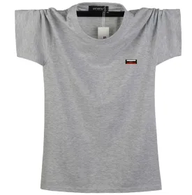 Summer 2020 Brand Clothing 5 Colors Men's T Shirt Men Fashion Tshirts Fitness Casual Top Tees Solid Pure Cotton Big Tall 5xl 6xl
