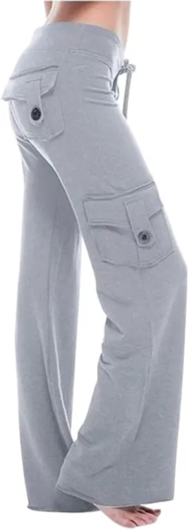 Wide Leg Yoga Pants Trouser Style Women Bootcut Flare Leggings High Waisted Workout Casual Plus Size Cargo Yoga Pant