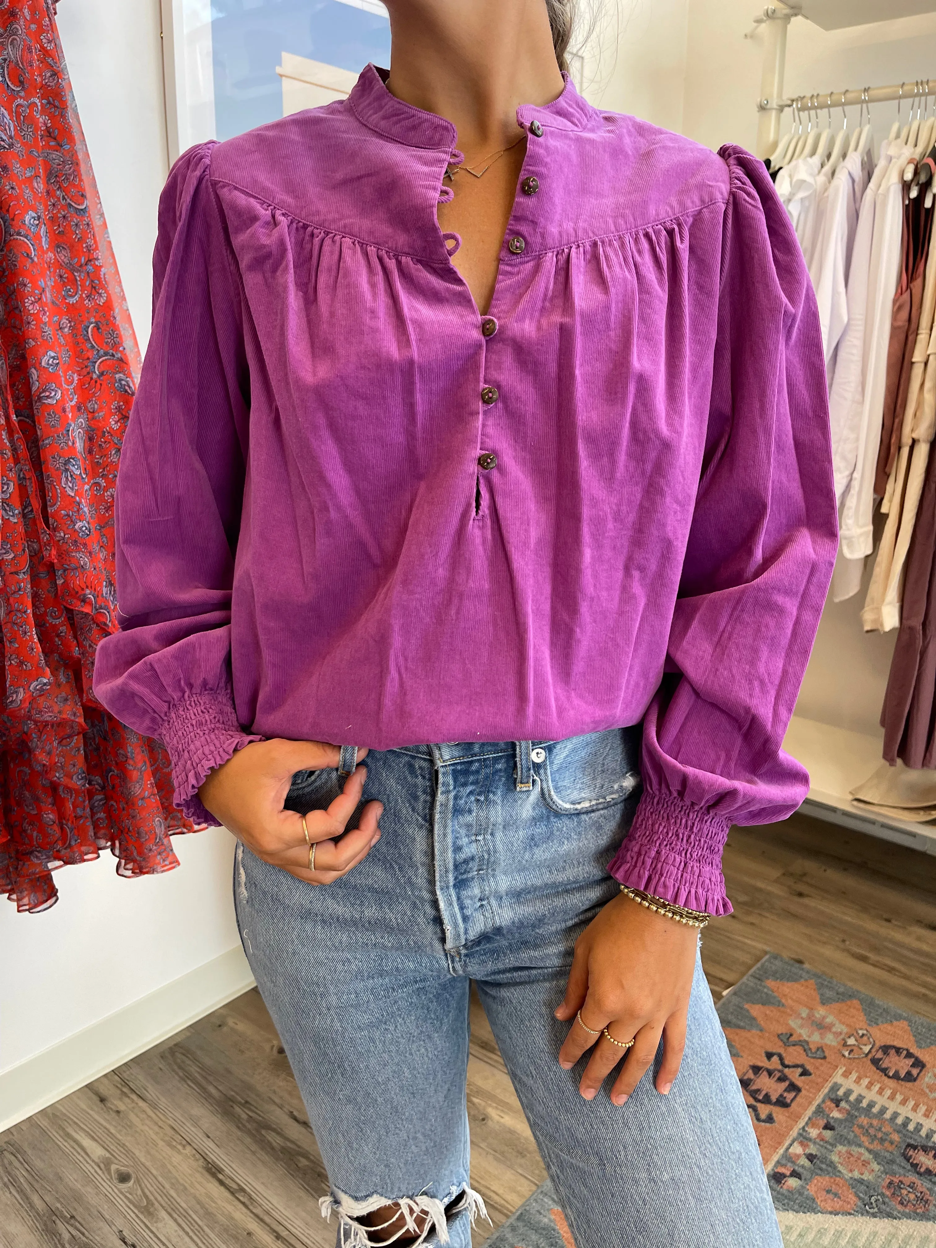Xirena - Emilia Shirt in Violet Cord